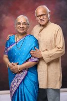 Shashikant and Meera on son Amol’s wedding day - Pune – 2016.jpg