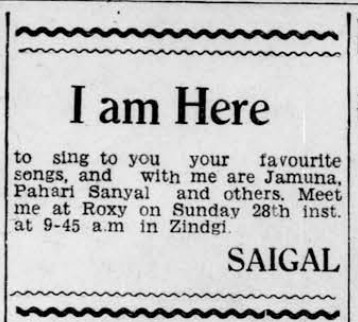 Rama Interesting Reads 29 Unique Ad for Film Zindagi