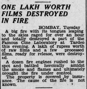 Rama Interesting Reads 37: Films destroyed in Fire